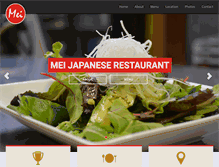 Tablet Screenshot of meijapaneserestaurant.com